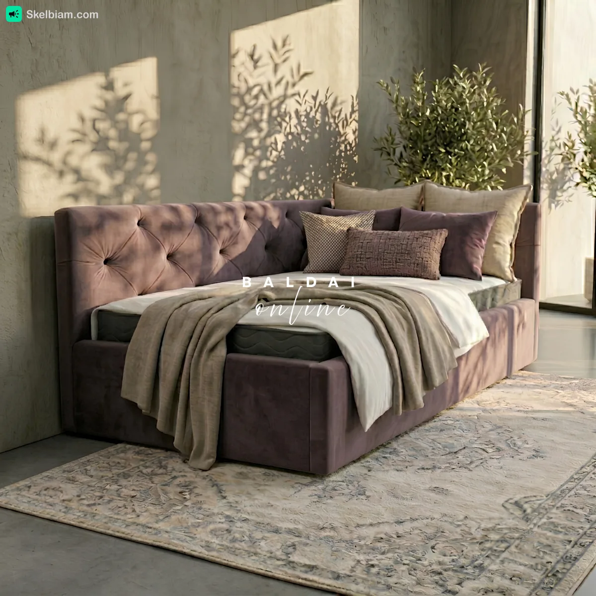 Viengulė lova Oxford 90x200 — Baldai, Jonava